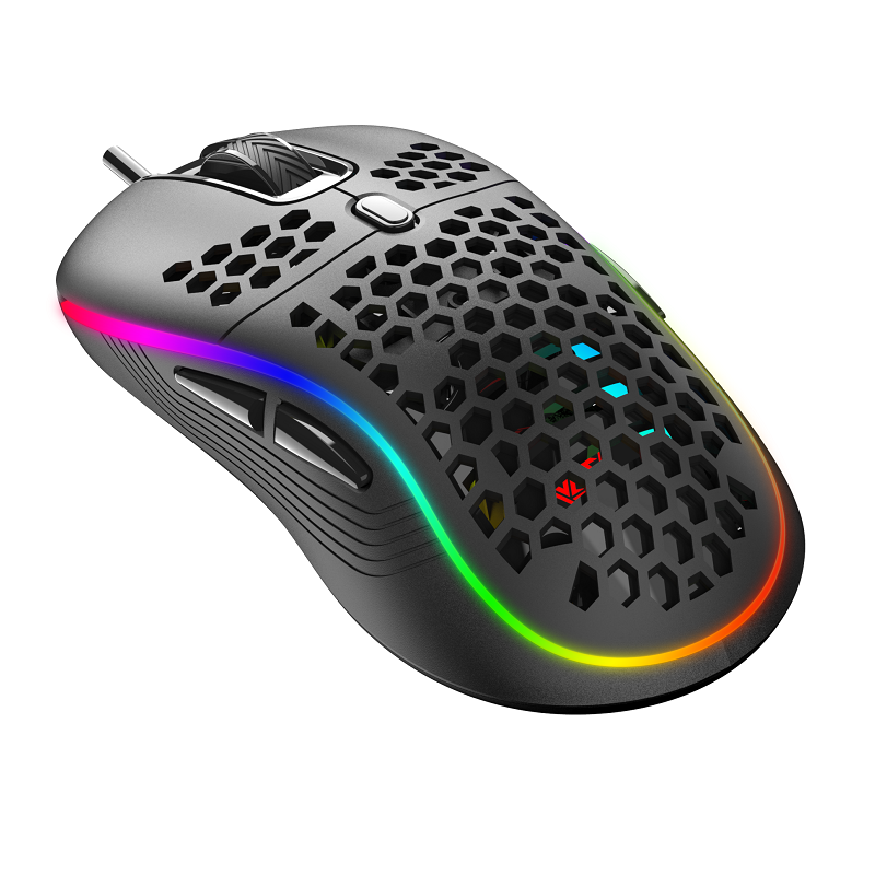 Лидер продаж 2020, OEM игровая мышь с сотовым отверстием, геймерская мышь с RGB-подсветкой и датчиком 7200