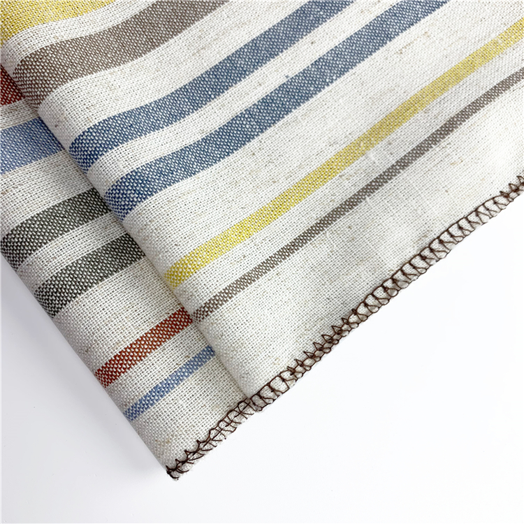 wholesale Various Recycle Linen Polyester Yarn Yarn Dyed Fabric