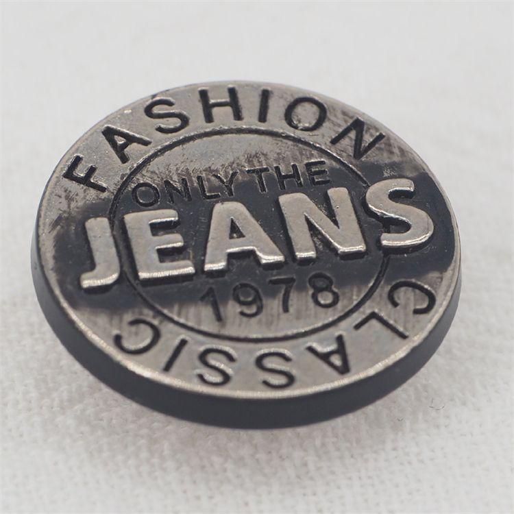 Oco Garment Accessories Jacket Zinc Alloy Zamak Clothes Custom Logo Denim Metal Jeans Pants Riveted Button For Jeans Denim