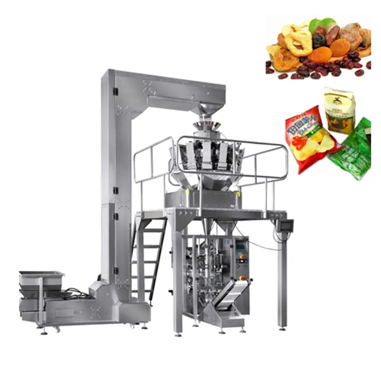 High level automatic snack packing machine multi-function chips beef jerky dried fruit shrimp Chocolate grain packaging machine