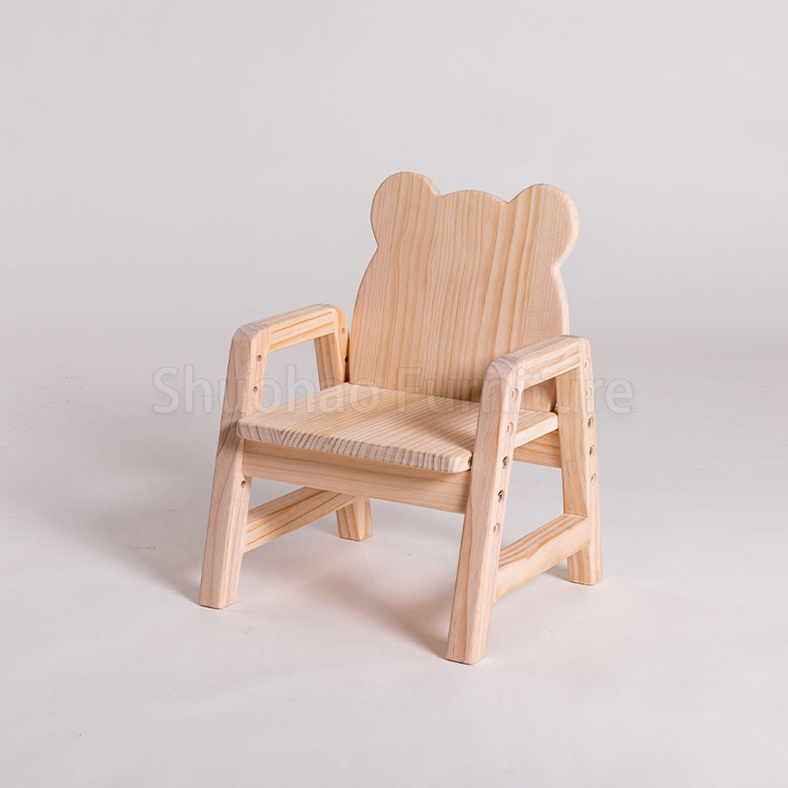 Wholesale Wooden Kids Panda Chair Toddler Chair And Activity Table Set For Small Baby