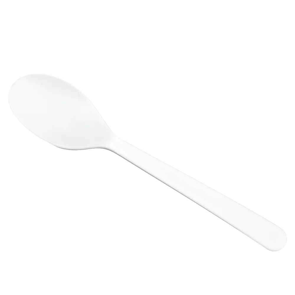 4.5 Inch CPLA Tasting Spoon Disposable Light Weight Biodegradable Custom Cutlery