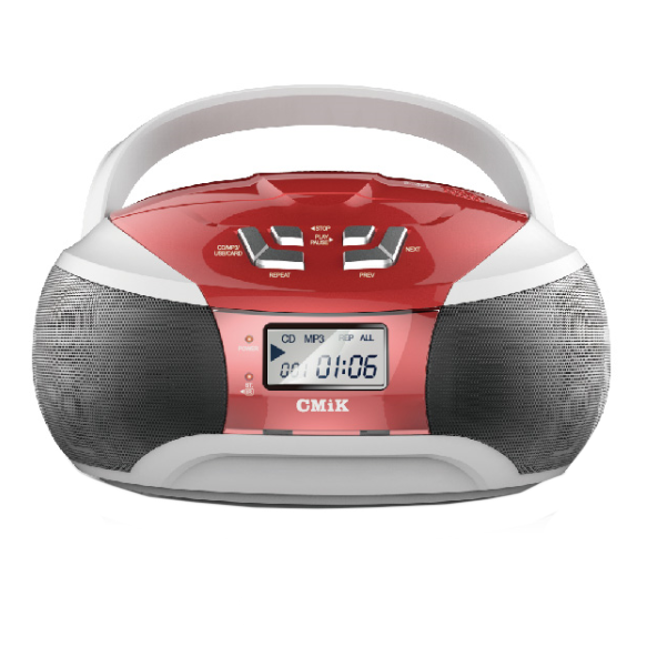 CMiK mk-22 DJ DVD WMA портативный crenk CD CD-R CD-RW boombox с цветным светодиодным освещением Bluetooth usb tf карта AM FM радио mp3-плеер