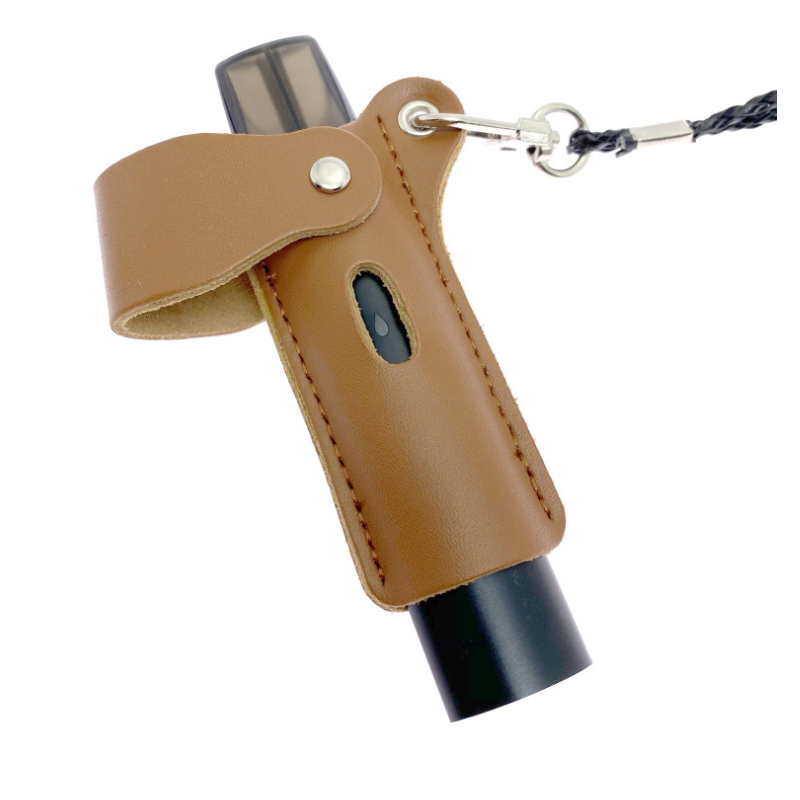 Portable Electronic Cigarette Protection Holder Case Leather E-Cigarette Storage Pouch Hanging Neckline