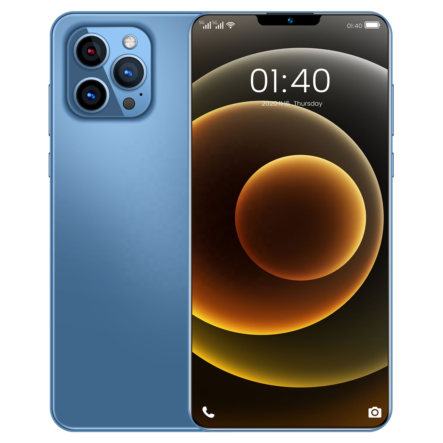 Мобильный телефон Phone12 Pro Max, 512 ГБ, распознавание лица, разблокировка по отпечатку пальца, сотовый телефон с поддержкой двух карт, смартфон с двойным режимом ожидания