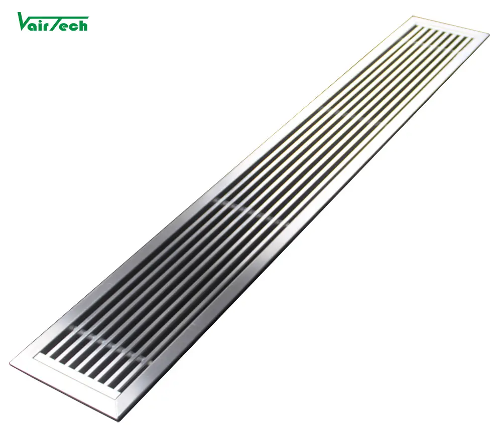 rectangular ceiling air conditioning stainless steel linear grilles diffusers