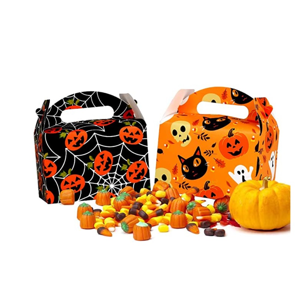 amazon hot seller Goodie Gift Bags for Halloween Party Favors halloween sweet candy gift boxes halloween treat boxes