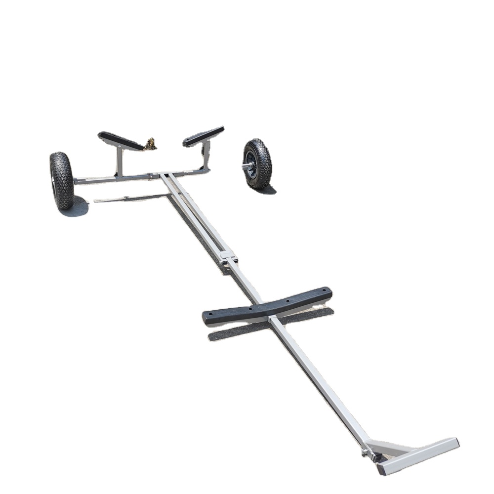 Hot sales Foldaway dinghy Launching foldable trolley weight capacity 130kg Trolley boat transport trailer