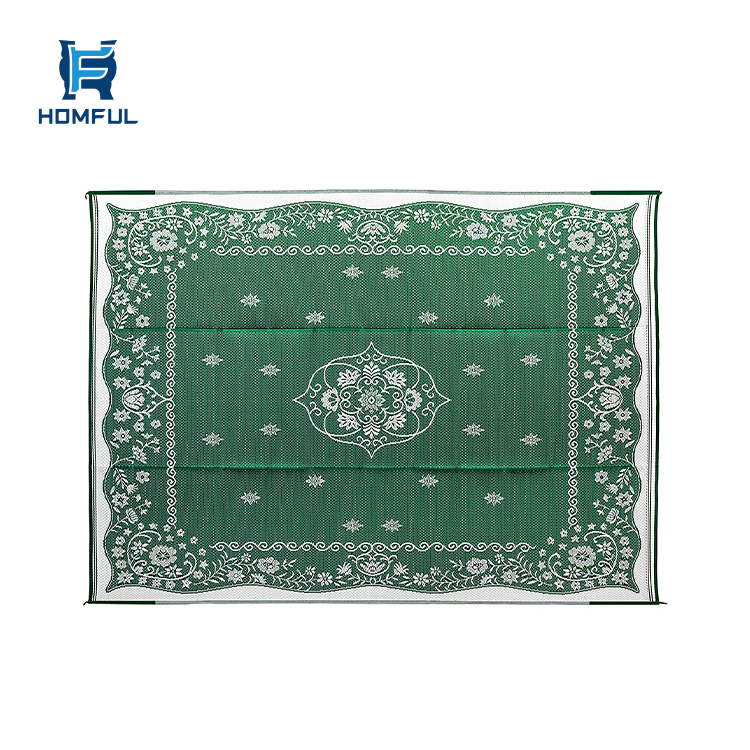 HOMFUL Polypropylene Picnic Beach RV Mat Outdoor Camping Mat RV Patio Rug Mat Outdoor Rug