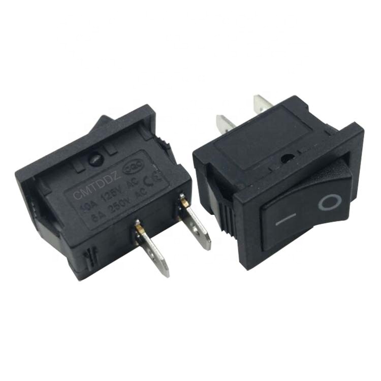 Wintai-tech KCD1-101 кулисный переключатель типа черный кулисный переключатель 2 pin кулисный переключатель