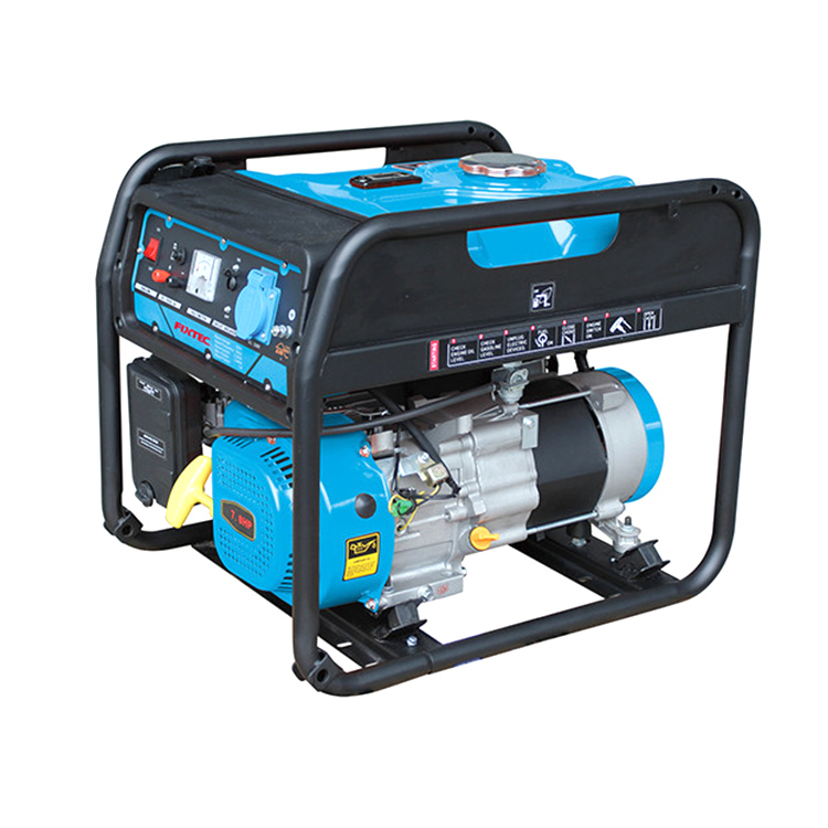 FIXTEC 220V 2500W 2800W 5000W портативный мини электрический стартер бензиновый генератор для домашнего использования