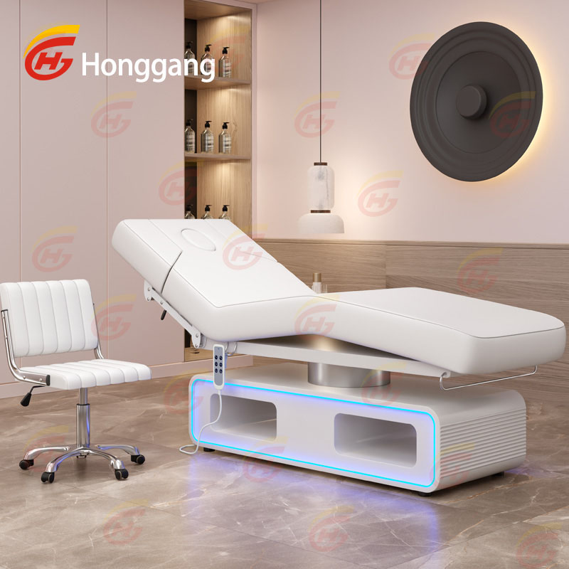 korean wooden king size facial cosmetic beauty salon eyelash bed 3 motor automatic electric massage tables & bed