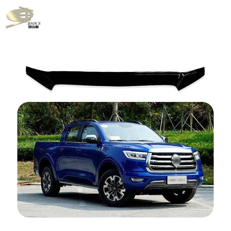 Abs hood guard for GWM POER Cannon Ute Bonnet Guard for Great Wall Pao 2017 2018 Bonnet Protector 2019