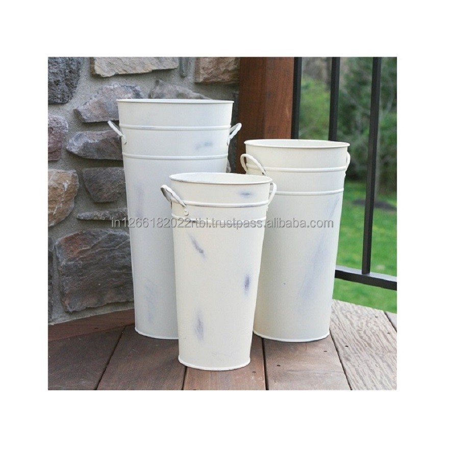 Highly Durable Handmade Galvanized Bucket Umbrella Storage Holder Household Umbrella Bucket