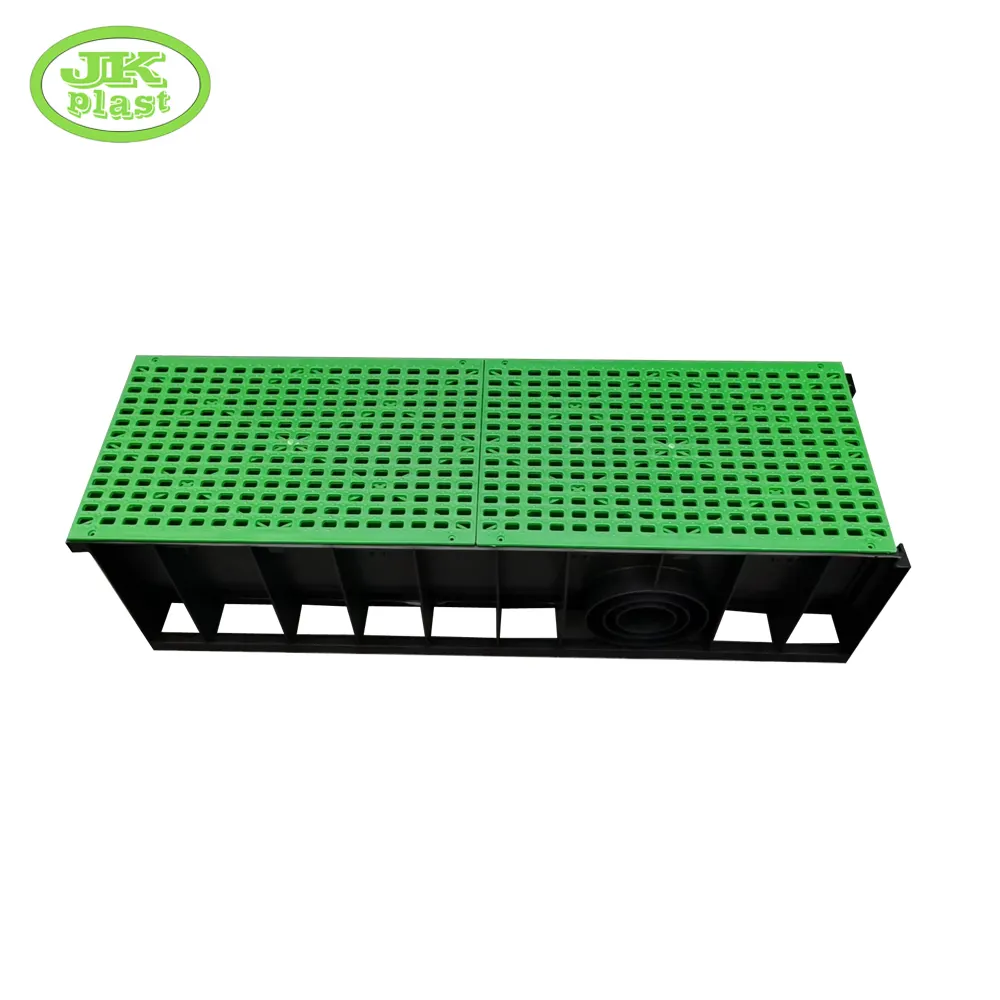 Factory Wholesale Plastic black PP Rain drainage trench channel for urban drainage system