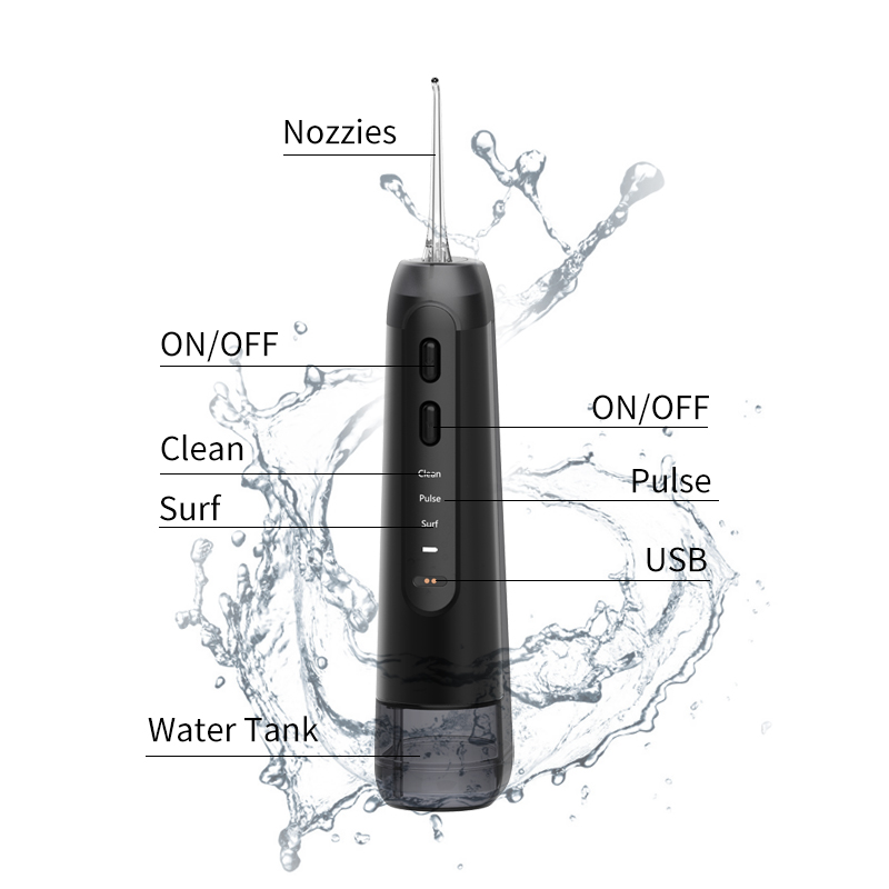 Portable Electric Dental Ultrasonic Tooth Cleaner Water Dental Flosser Rechargeable Oral Irrigator Water Dental Flosser
