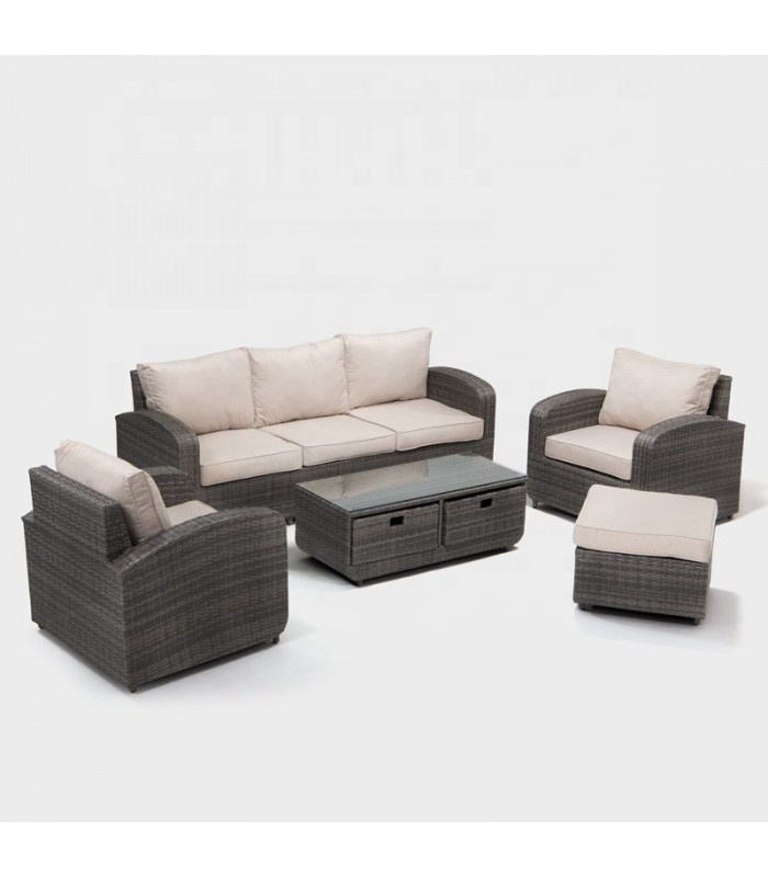 Hand-made Living Room Sofa Luxury Rattan Indoor Furniture