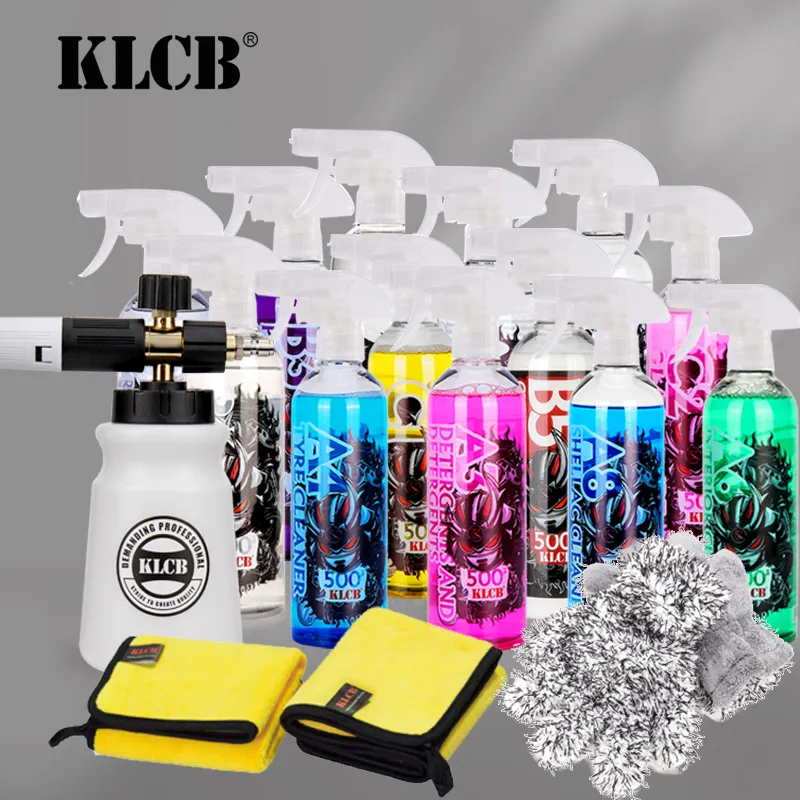 Factory High Concentrate  Foaming car wash shampoo foam snow wax For Car care Car Cleaner 5pcs and Foam Cannon KIT