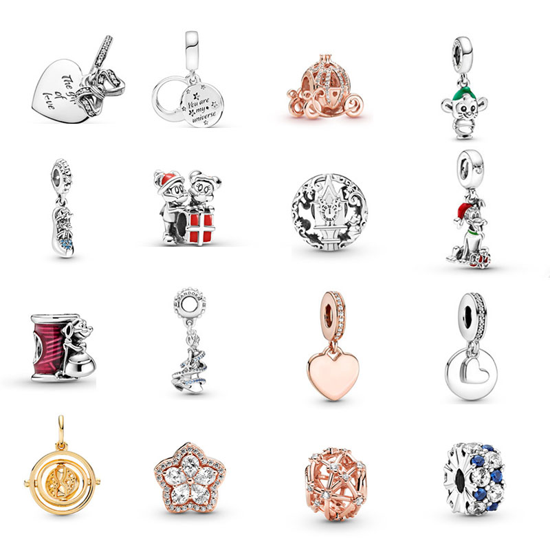 Браслет из серебра S925 пробы высокого качества, новый, Подходит для pandora Charm