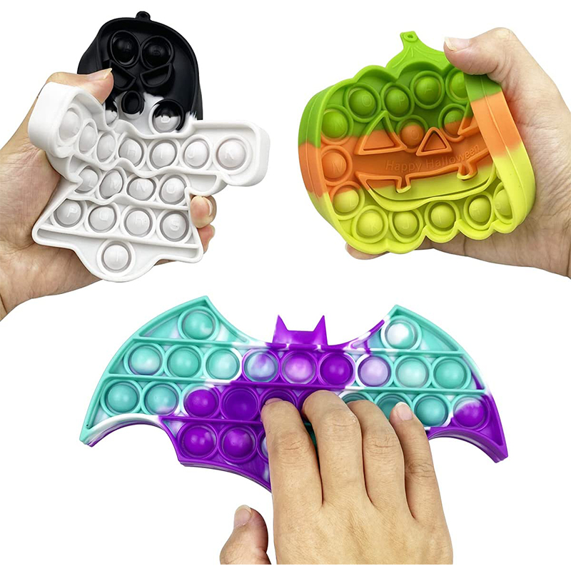 Halloween Party Pop Fidget Toys Stress Relief for Kids Favors Halloween Treat Bags Gifts
