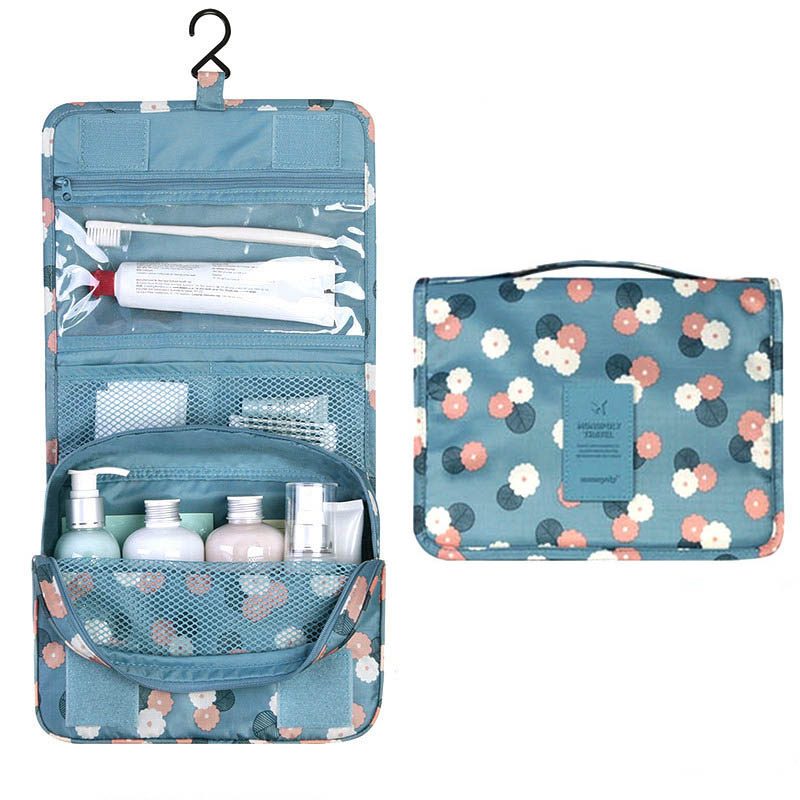 hot-selling large capacity makeup bathroom cosmetic storage bag waterproof hook travel toiletry hanging bag for girls women men