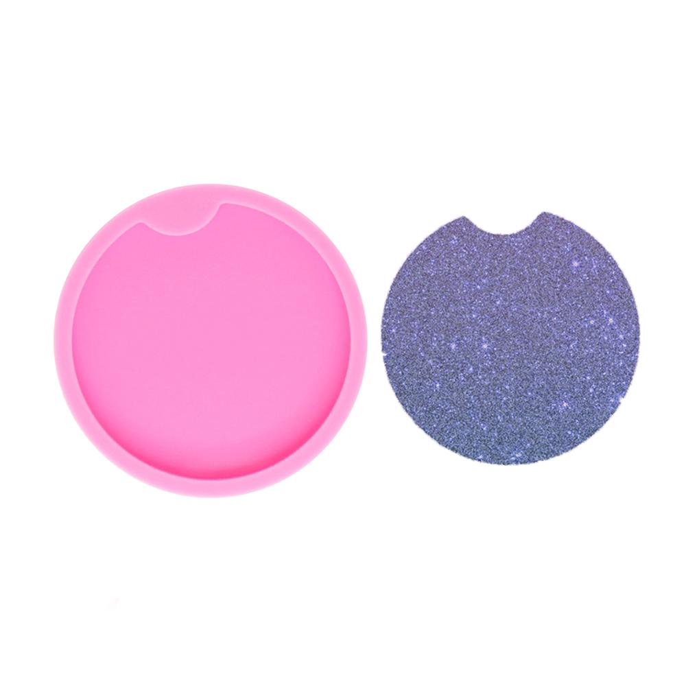 S683 silicone car coaster mold for resin crafts casting