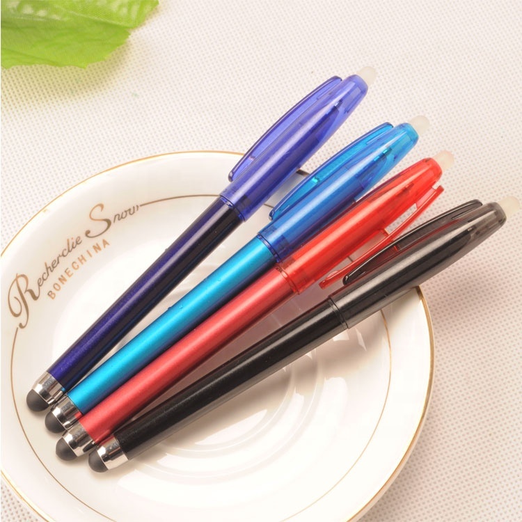 school and office supply personalized multi function ballpoint eraser pens for touch screen