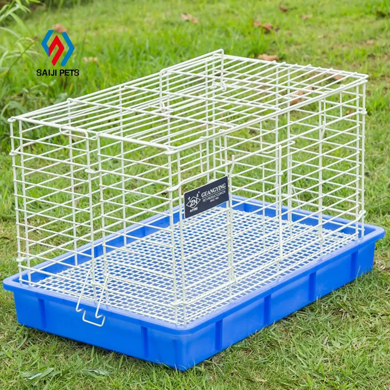 Saiji classic premium stainless steel foldable portable outdoor small animal cat rabbit hamster enclosure cage on sale