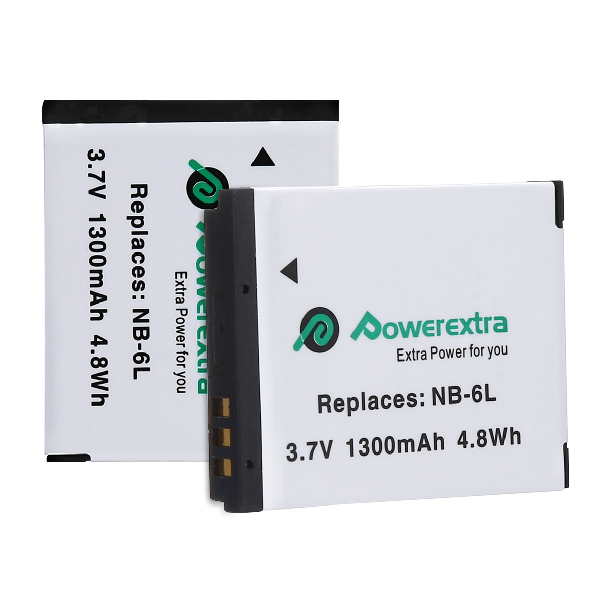 Powerextra Li-ion Battery NB-6LH NB-6L NB6L 3.7v 1300mAH SD400IS Battery
