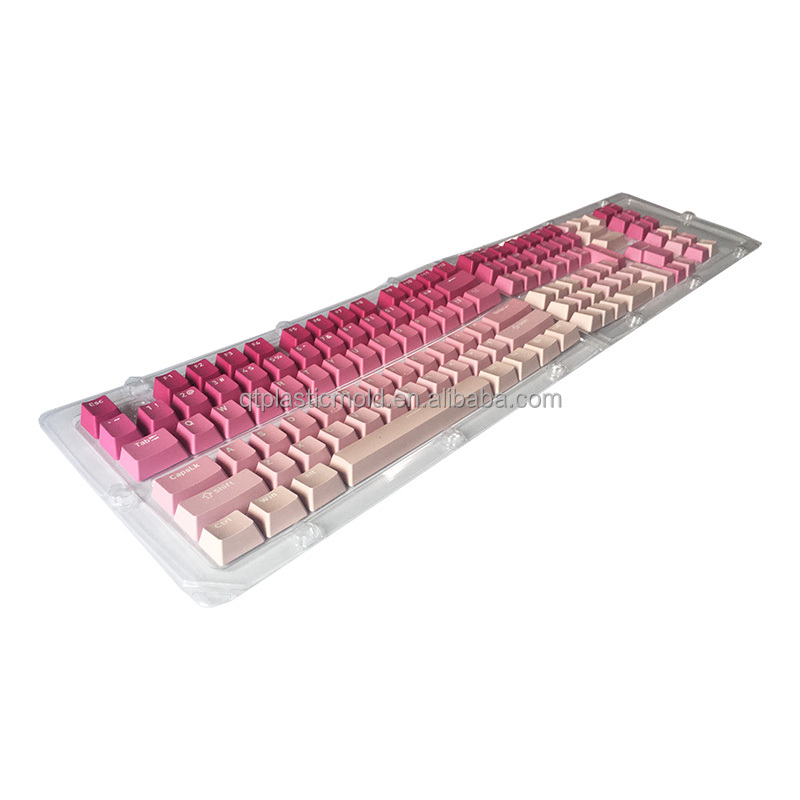 Двухцветные колпачки для ключей PBT Doubleshot Сделай Сам 108/104/87 колпачки для ключей черно-белые механические колпачки для ключей низкая цена