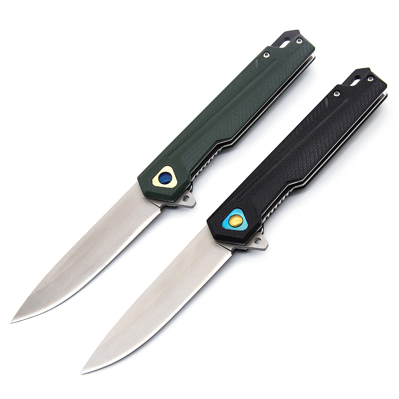 High Quality and Easy to Carry Outdoor Knife G10 Handle Folding Knife DIY Gift Folding Knife