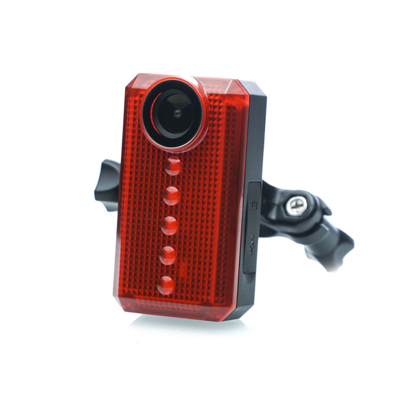 2021 Bike Cam Mounted Sport Rear-View Flashing LED Tail Light Bike Camera Bicycle Back Camera