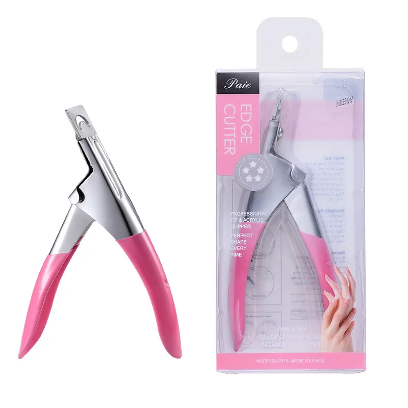 Professional 2022 U-shaped French Style Nail Stainless Steel False nail tip cutters nail Nipper Scissors