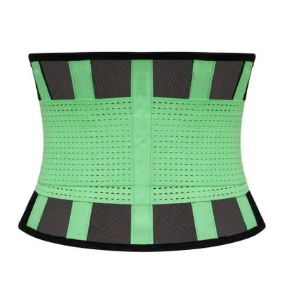 High Quality Ventilated Mesh Design Back Belt 4 Step Shape Tummy Waist Cincher Trimmer Belt Private Label Women