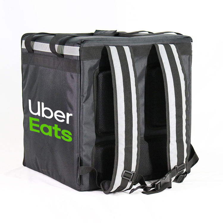 Takeaway Warm Thermal Insulated Uber Eats Delivery Bag Pizza With Logo