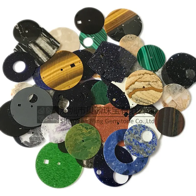 Stone dials for making watches(Lapis,marble,malachite,mother of pearl,black onyx,etc)