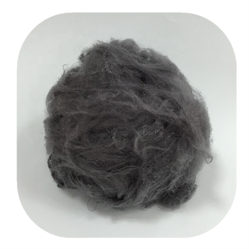100% Polyamide Nylon Fiber 1.5Dx38mm grey color for Spinning