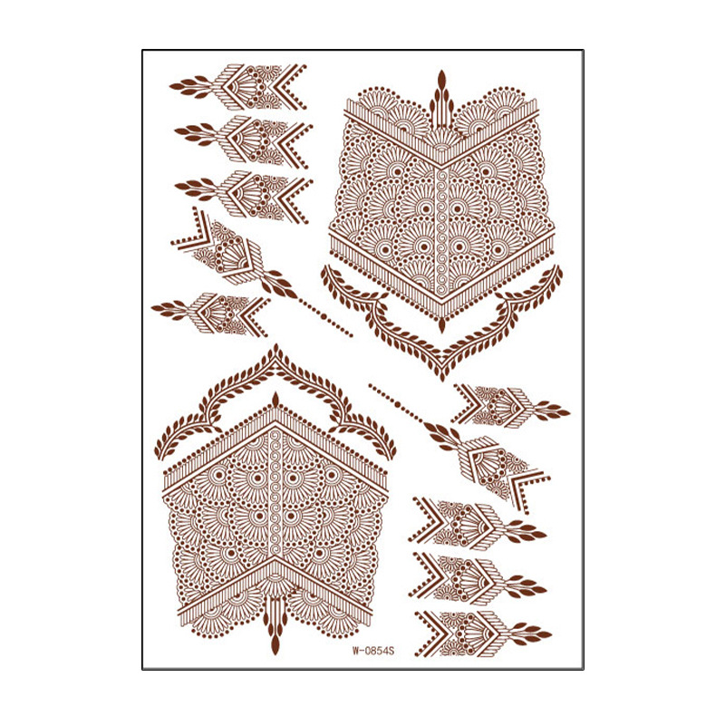 Wholesale Tattoo Stencils Gorgeous Women's Sexy Body Art Henna Lace Tattoo Sticker