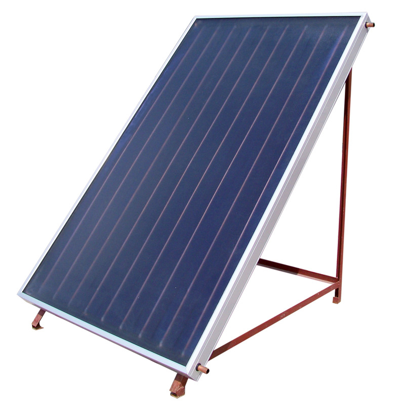 Flat Plate Solar Collector System Thermal Panel Water Heater Kits Copper Black Aluminum Balcony Solar Thermal Panel