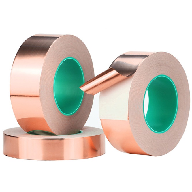 Conductive copper tape 0.1mm Thick Double Sided Copper Foil Tape&roll conduct for Electronic Products