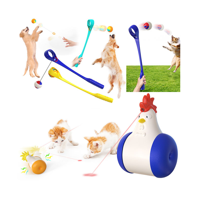 Custom New Eco Friendly Interactive Tough Rubber Cat Toys Indestructible Tpr Dog Laser Toy For Pet