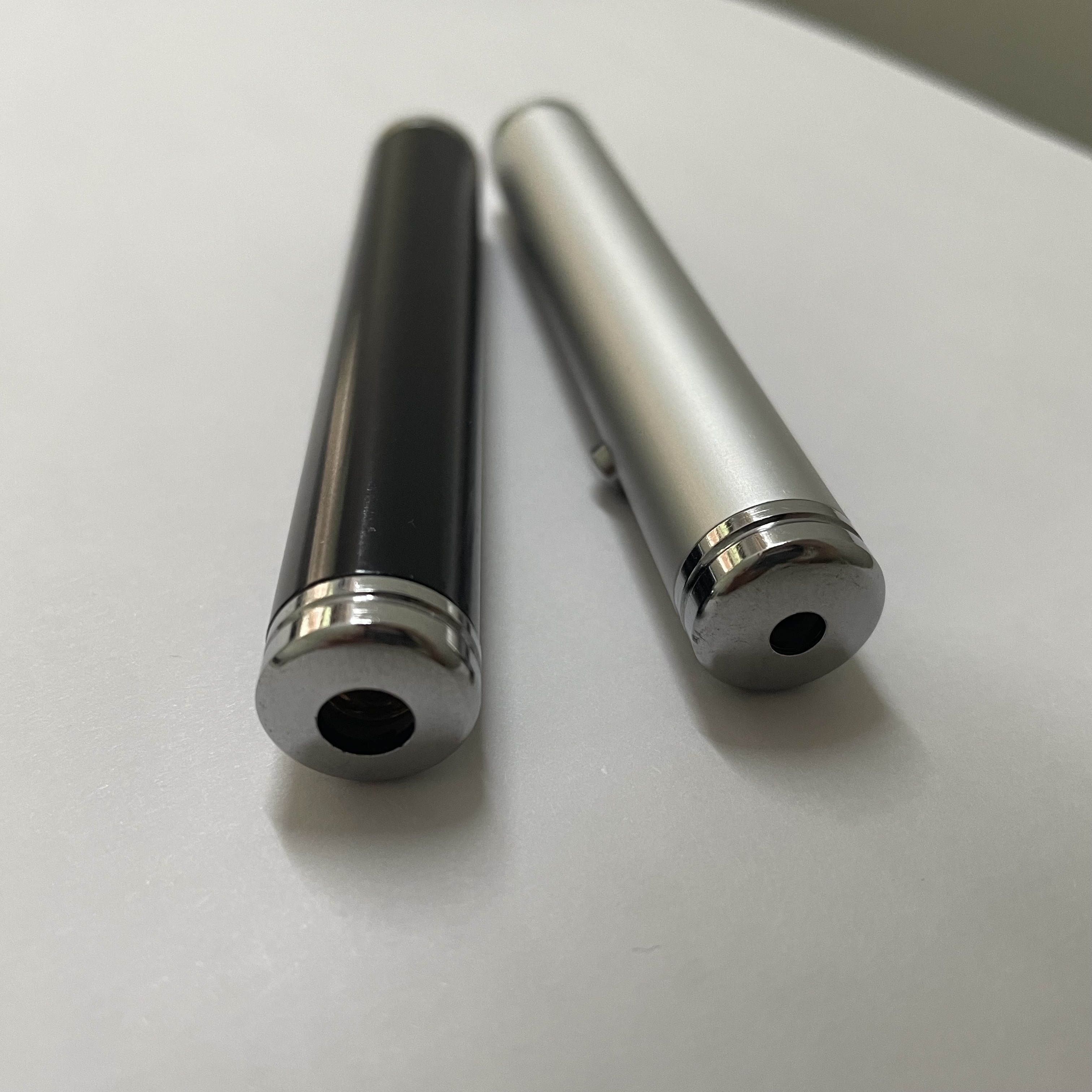 Micro USB Rechargeable 3.7V continue on green dot laser pointer aluminum 515nm 1mw
