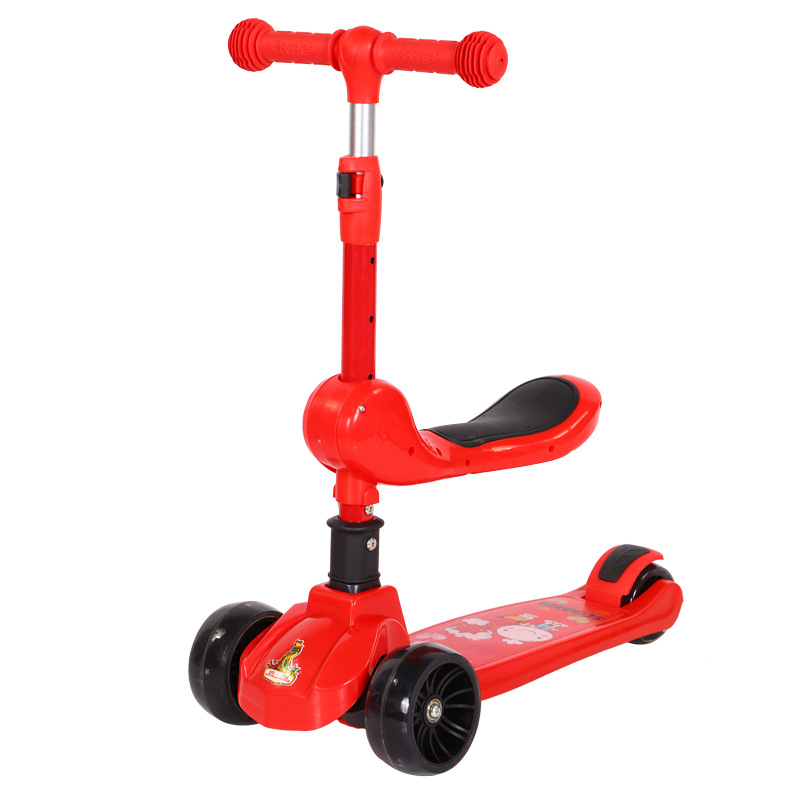 Hot sell baby scooter Silent folding wide wheel flash with music kids scooter children scooter