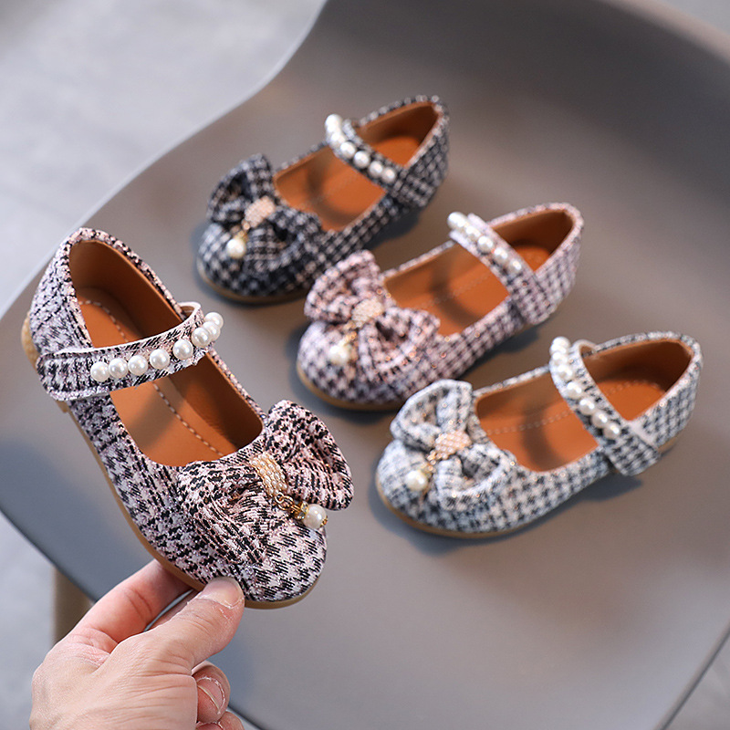 2021 Hot Sale Fashion sandals for children grid Pearl sandal MSq157