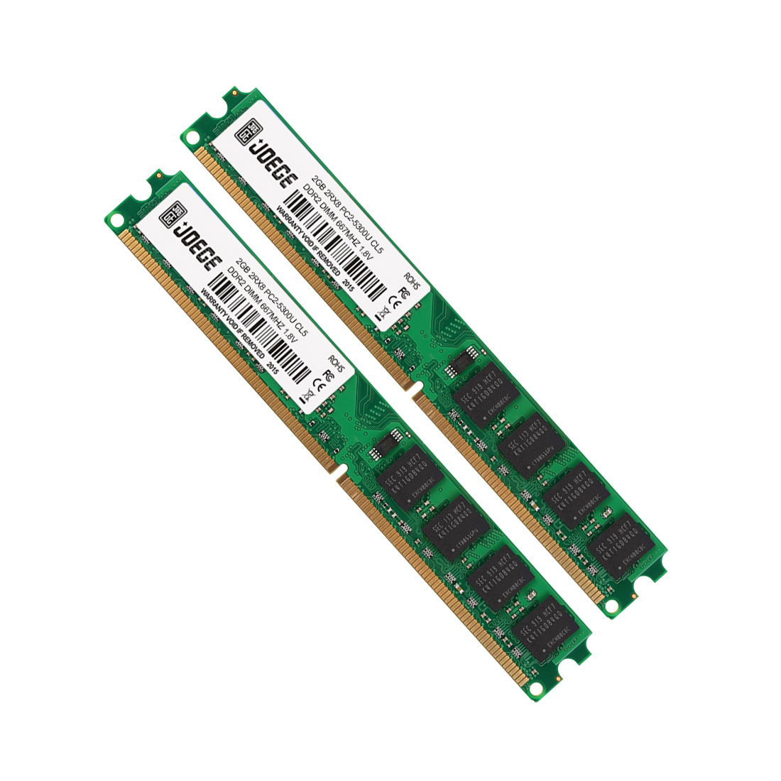 Joege ddr2 333mhz 2gb ram 533 667 800 mhz 100% tested ddr2 667 800 mhz 1gb 2gb 4gb memory Full compatible motherboards