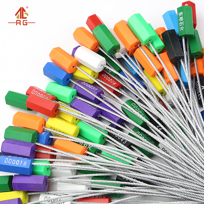 High Metallic Safety Sealing System Security 1.8mm Waterproof Metal Lock Cable Seals