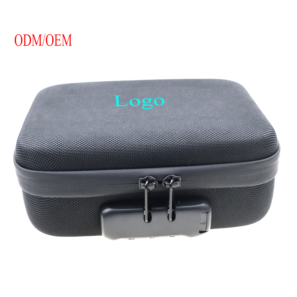 Custom Hard Shell Smell Proof Hand Bag Smell Proof Cigarette Cases Custom Tool Case with Lock Smell Proof Case