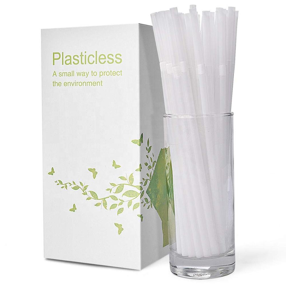 100% на растительной основе Compostable одноразовые изогнутые питьевой соломы PLA биоразлагаемые соломы