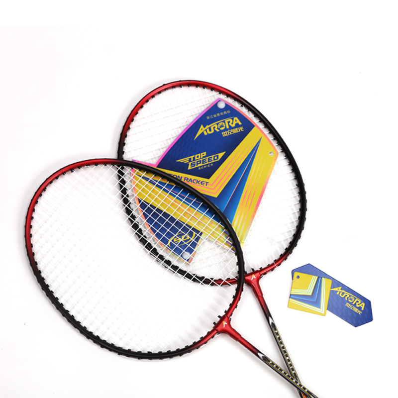 Factory wholesale high quality cheap price colorful flexible top iron fission full carbon badminton racket for games and match