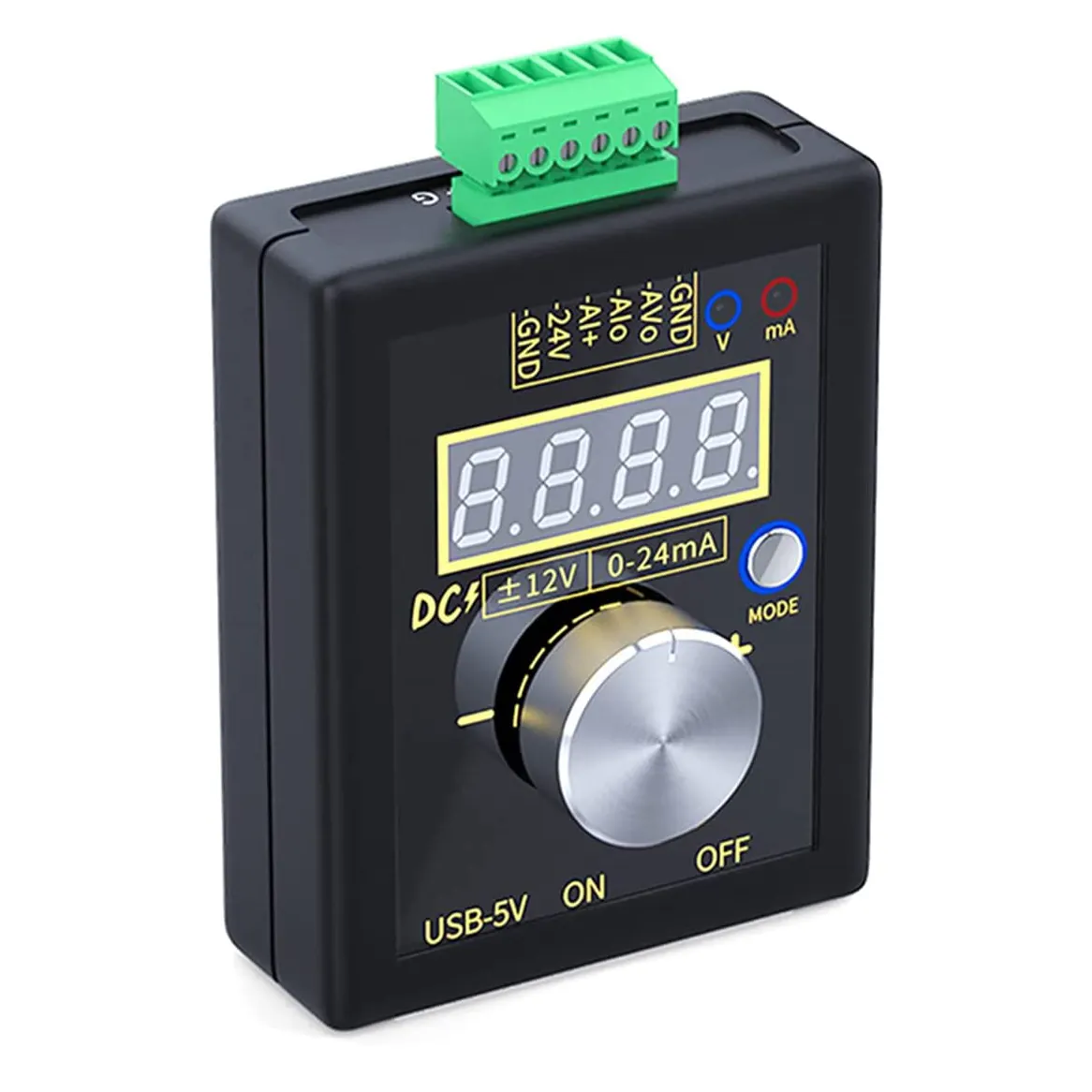 High Accuracy Hand-held Analog Voltage Current Debugging Source Calibrator Output 0~10V/0~20mAh Signal Generator